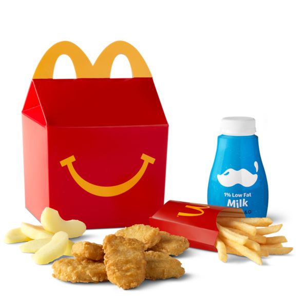 Six Piece Chicken McNuggets Happy Meal